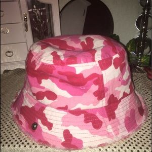 Peter Grimm Pink Camo Bucket Hat